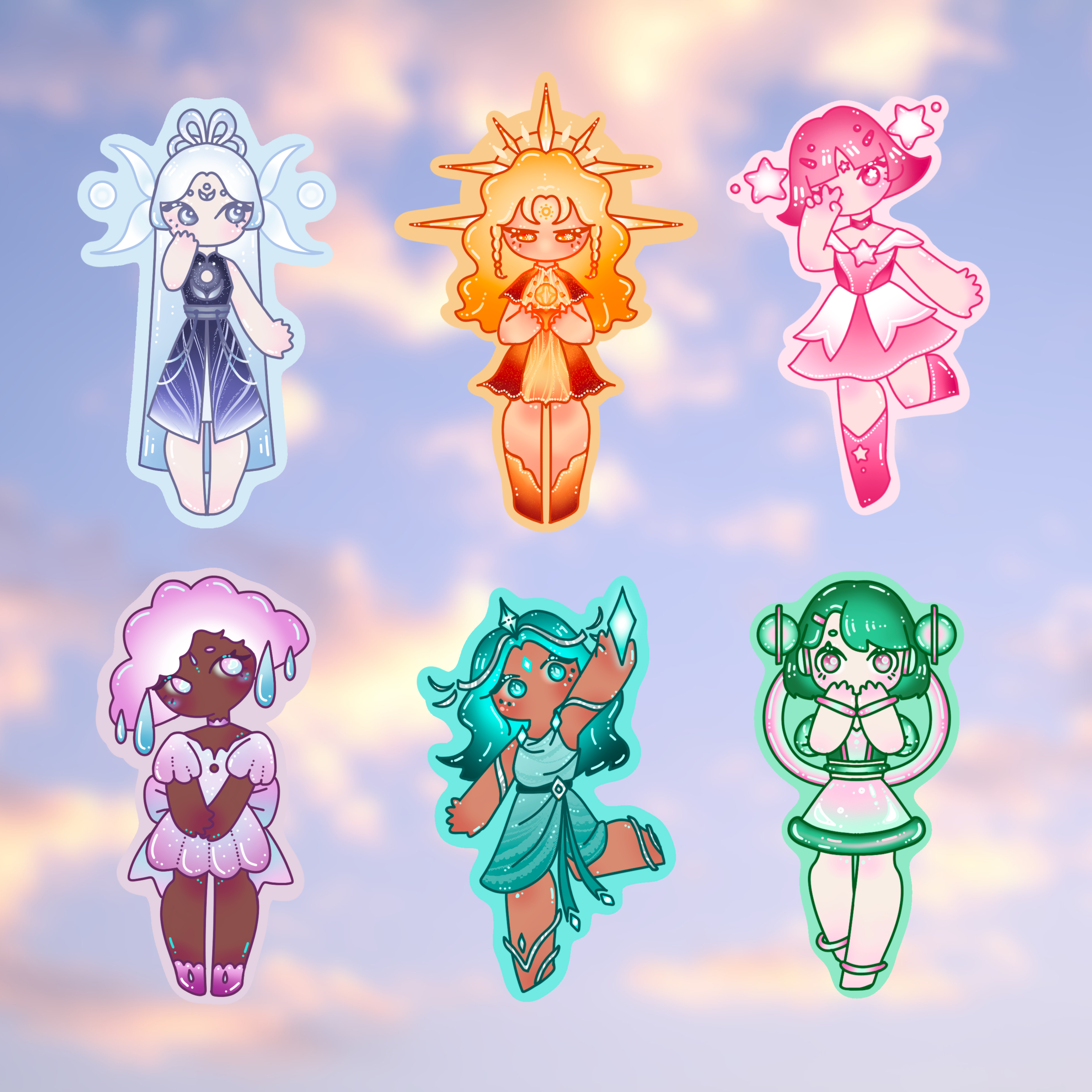 [-25%] Set Celestial Spirits Stickers
