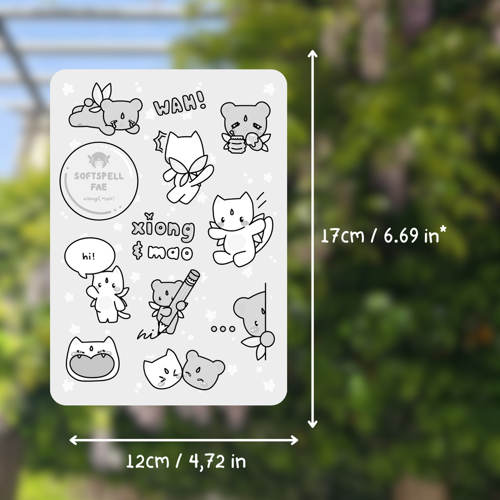 XiongMao Fruit Tracker Stickersheet