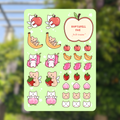 XiongMao Fruit Tracker Stickersheet