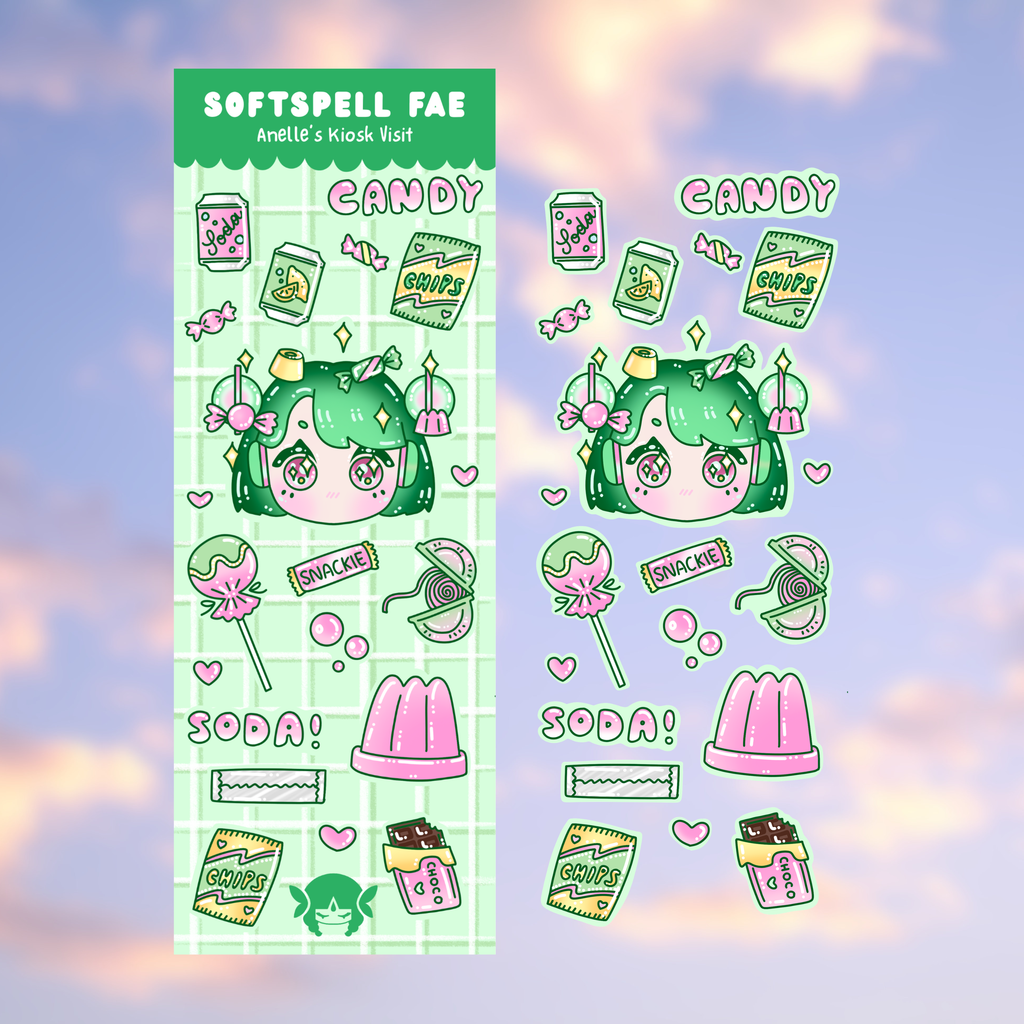 Anelle's Kiosk Visit Stickersheet - Celestial Spirits