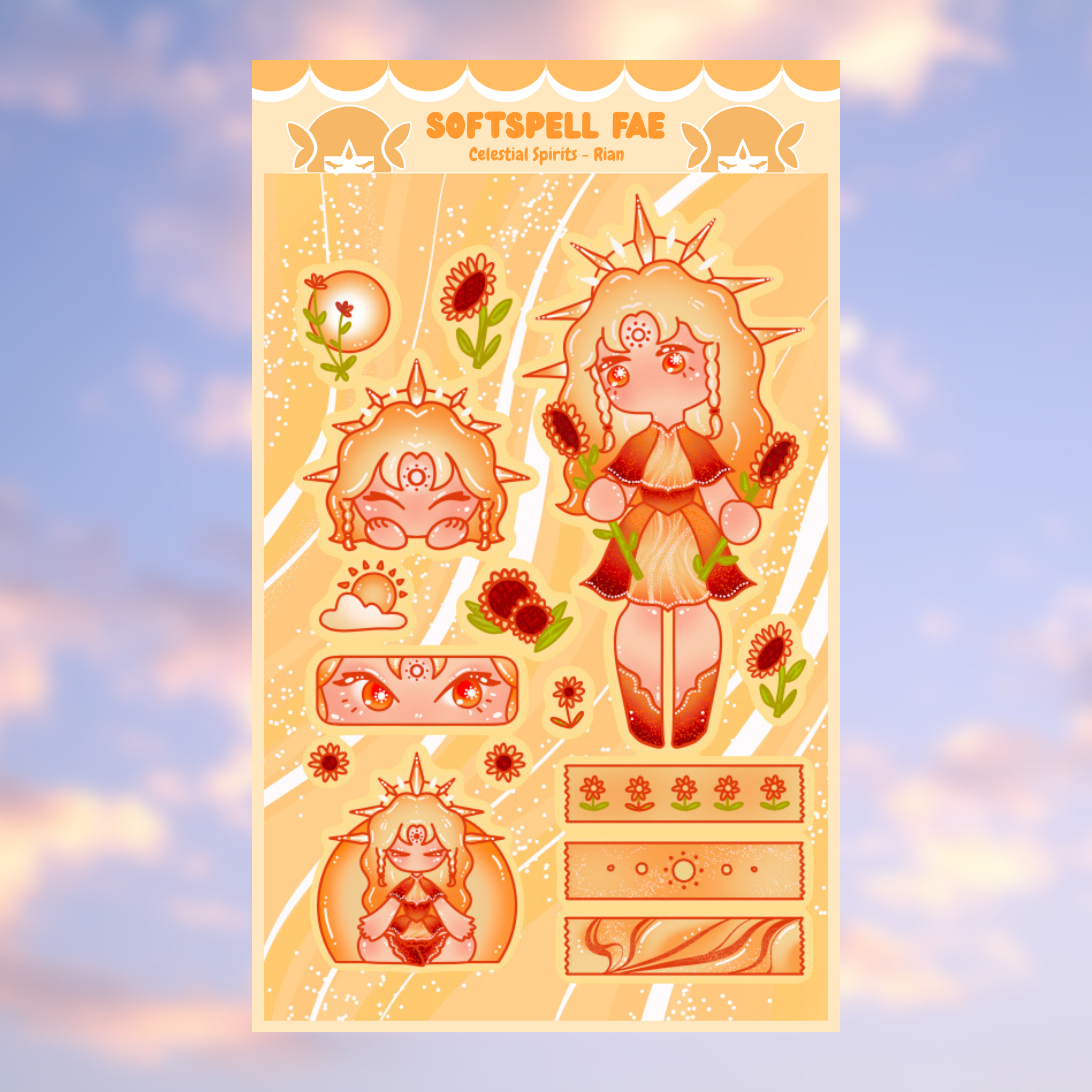 [-25%] Full Set Celestial Spirits Stickersheets