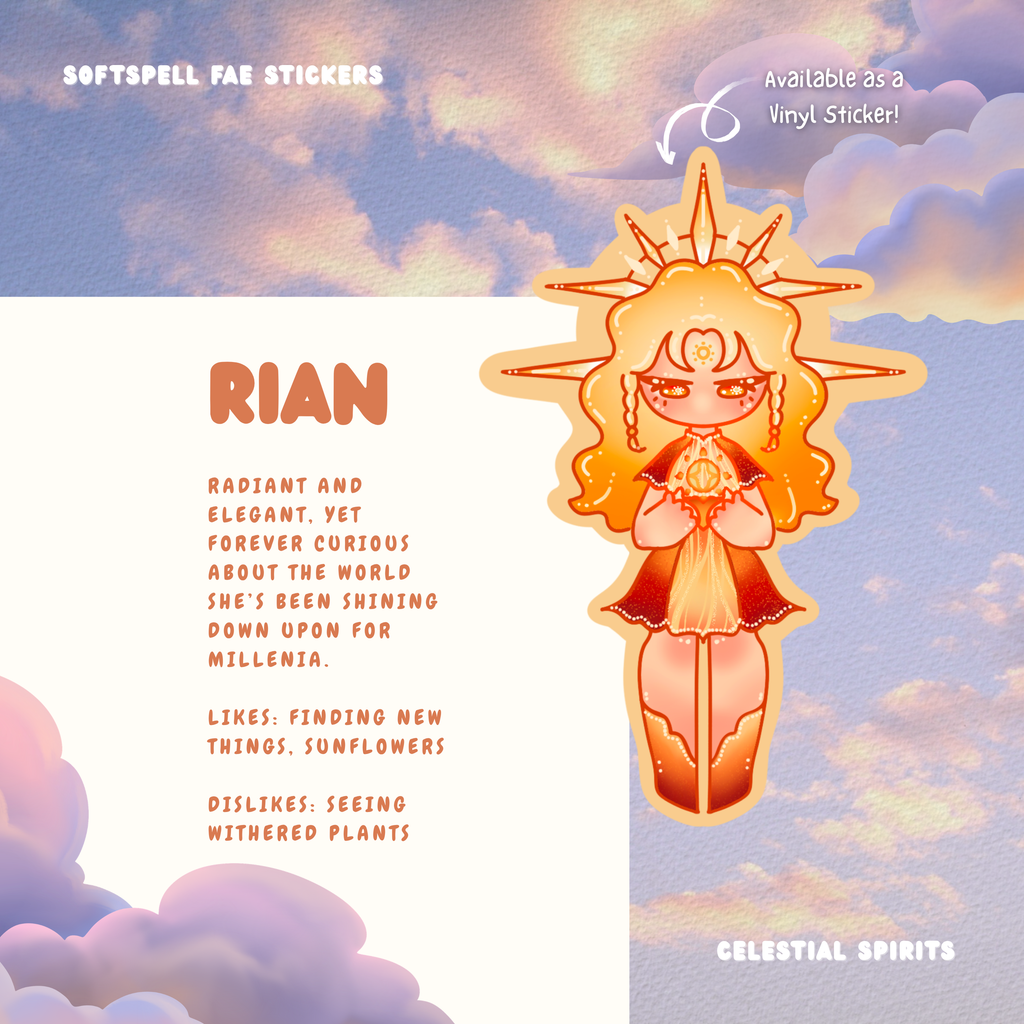 Rian's Sunny Bakery Stickersheet - Celestial Spirits