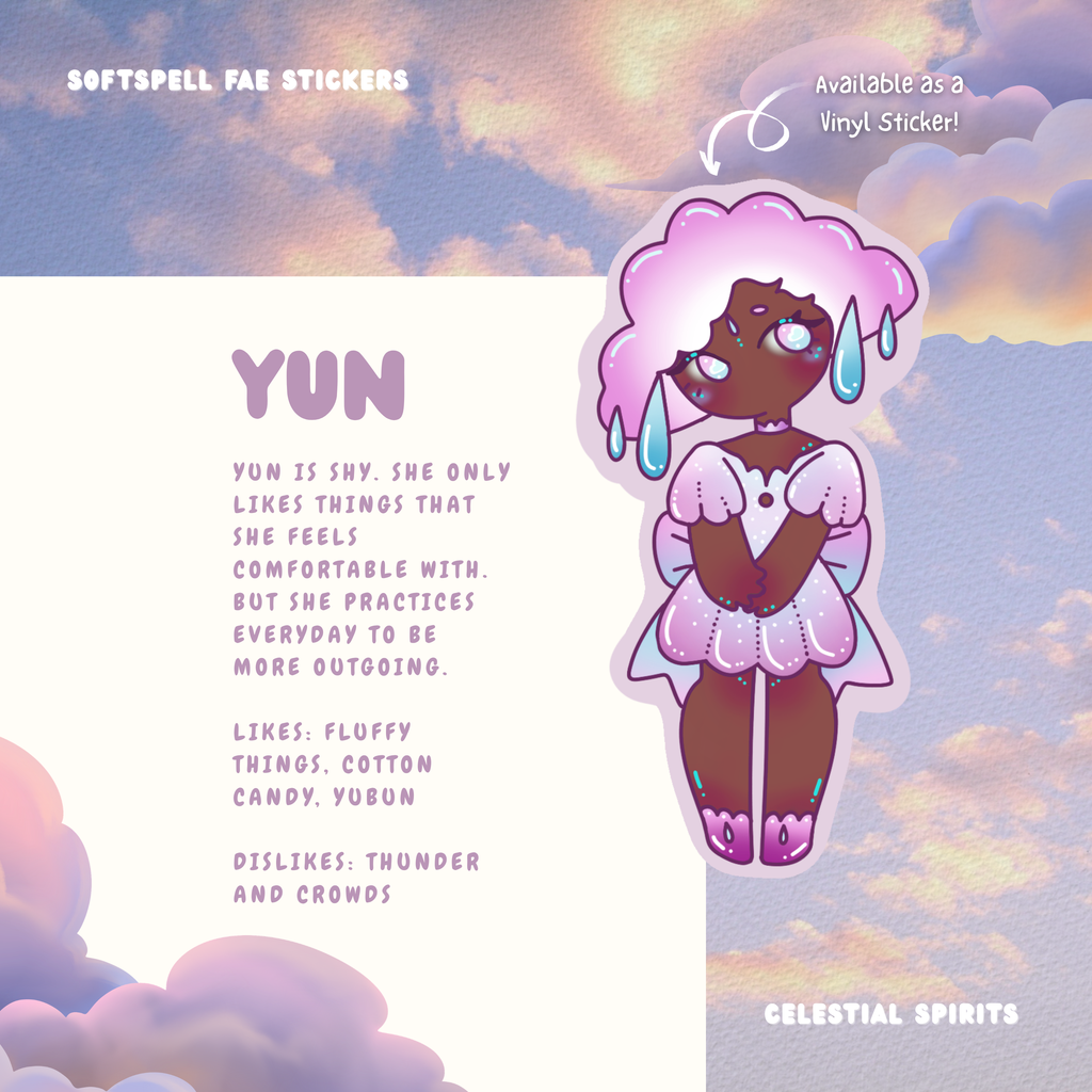 Yun's Cozy Afternoon Stickersheet - Celestial Spirits