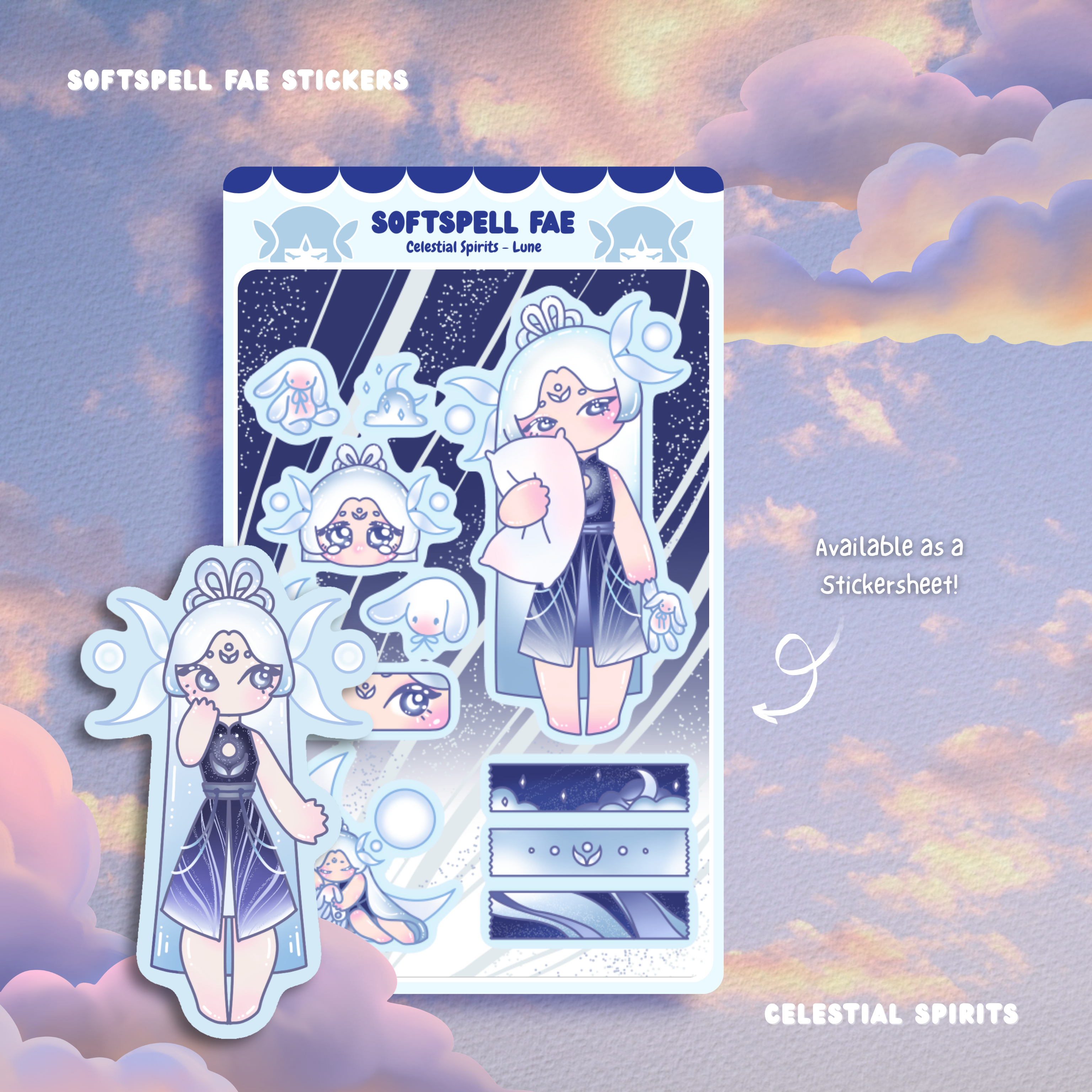 Lune Sticker - Celestial Spirits