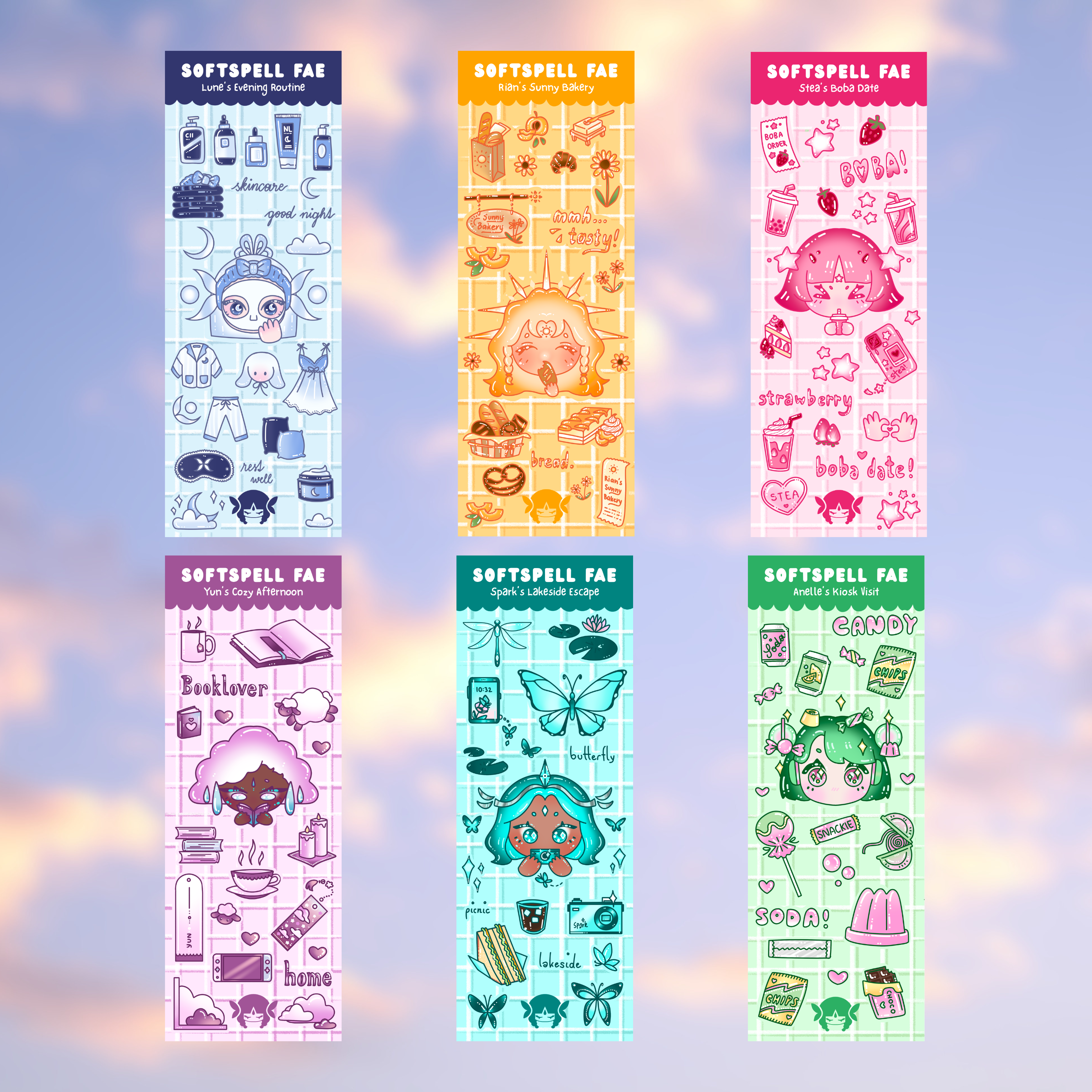 [-25%] Full Set Celestial's Daily Life Stickersheets